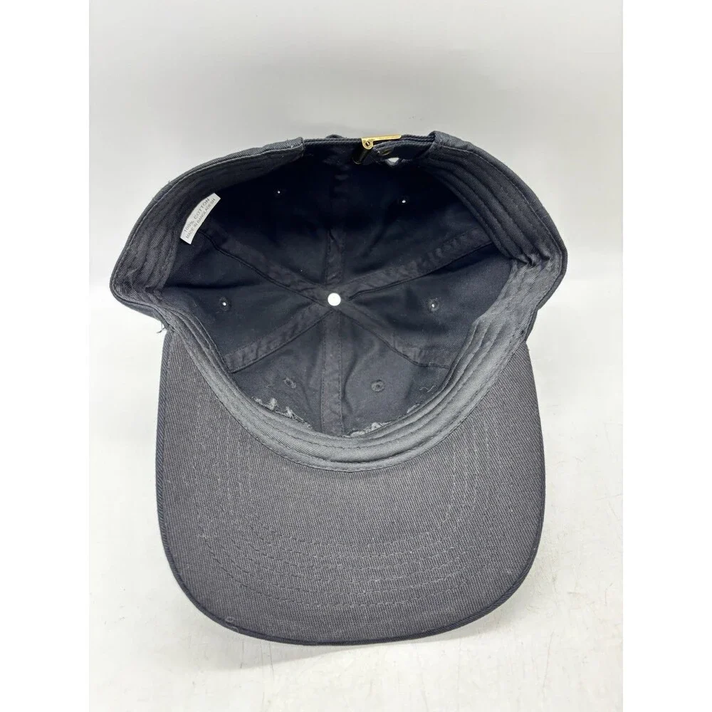 Taco Bell Embroidered Logo Strapback Hat Black Cotton Dad Cap Brass Buckle OSFA
